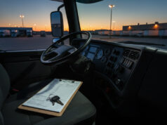 A Truck Crash Left an Injured Driver With a $600,000 Judgment. Ray’s Insurer Paid It – Then Sent Ray the Bill. Concrete still-life illustrating the article topic.