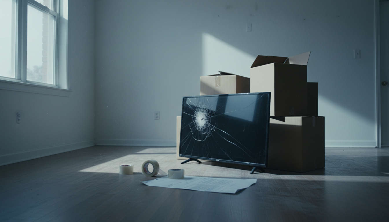 What the item is worth versus what a mover must pay under released-value liability: the difference is the renter's loss.