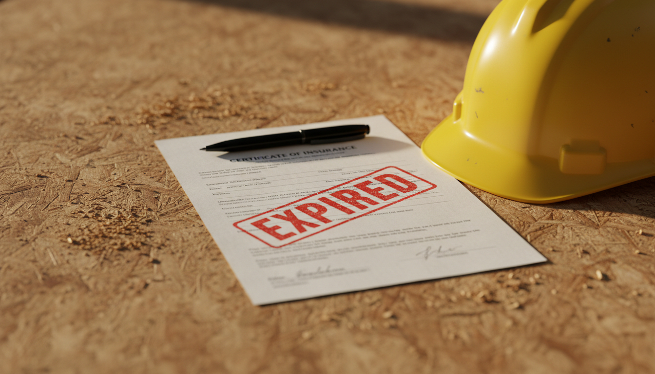 A certificate only documents coverage on its issue date, so an 