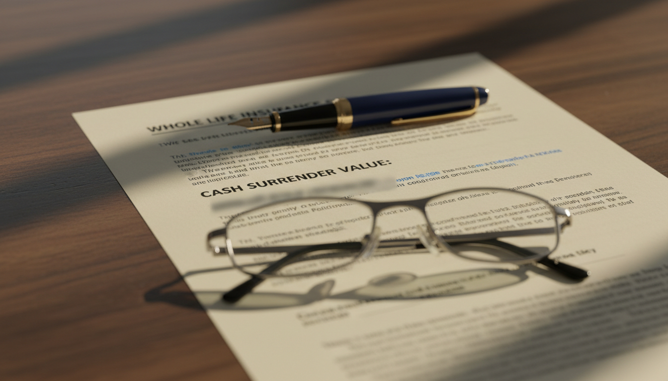 The cash surrender value line on a whole life statement is the number that determines which nonforfeiture option gives you the most for premiums already paid.
