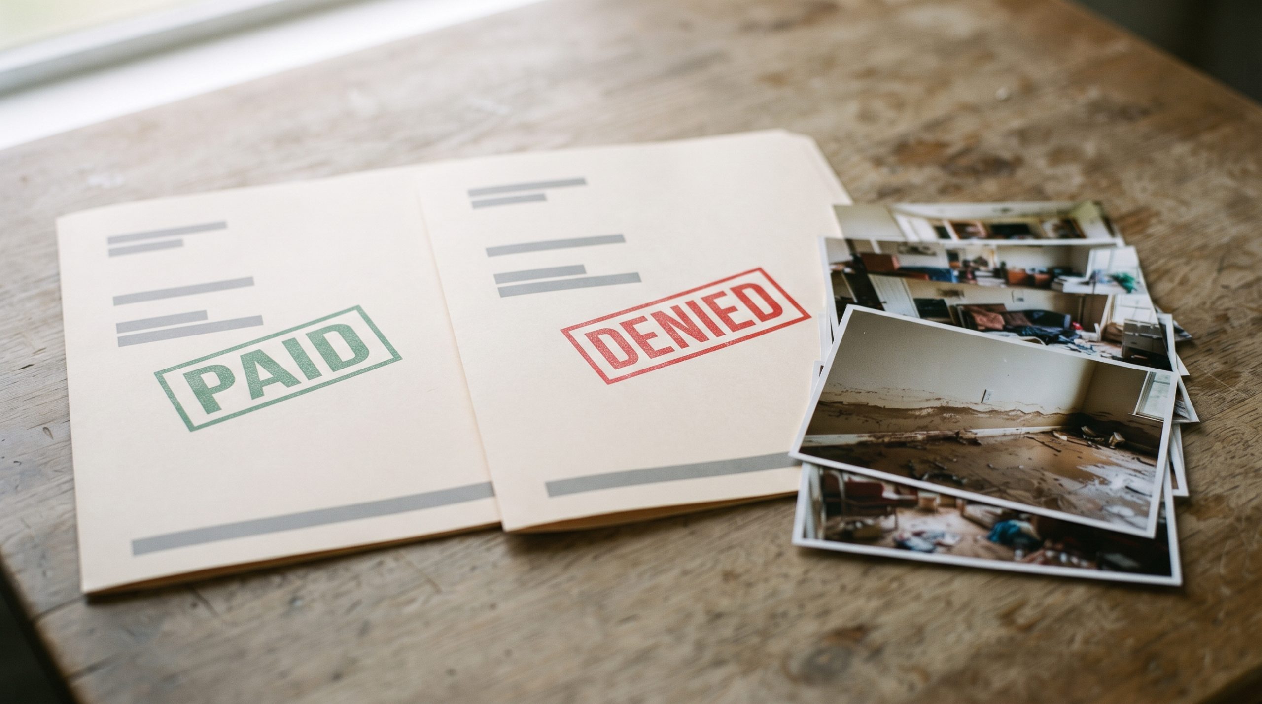 The same storm produced two claims folders, adjusted under two different theories of what actually caused the damage.