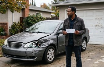 The Check Was $9,400. Keeping the Wrecked Car Cost Him $2,100 of It. Image for the article.