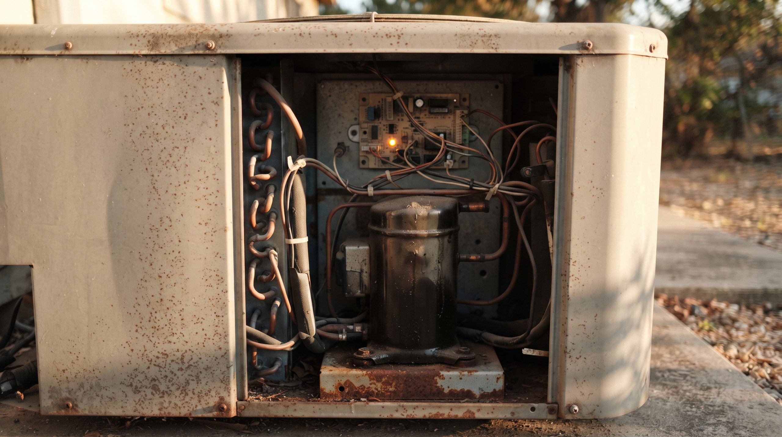 The failure happens inside the machine, not to it, which is exactly the line the standard exclusion draws.
