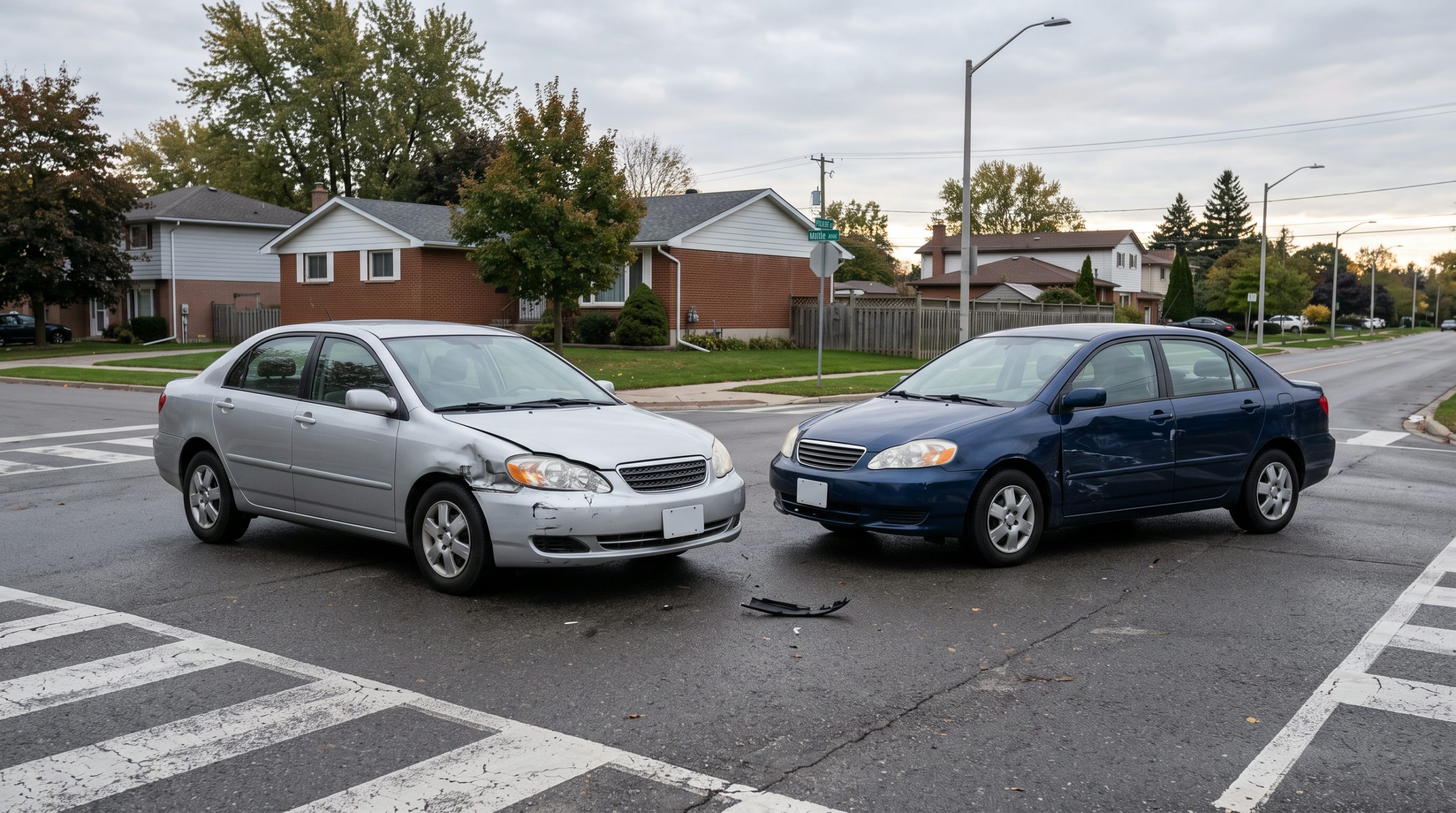 In a pure contributory negligence state, the size of the damage has no bearing on whether either driver's fault finding wipes out a claim.